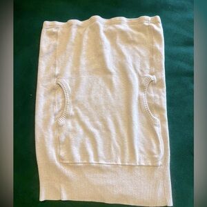 light grey, soft, tube top with pocket